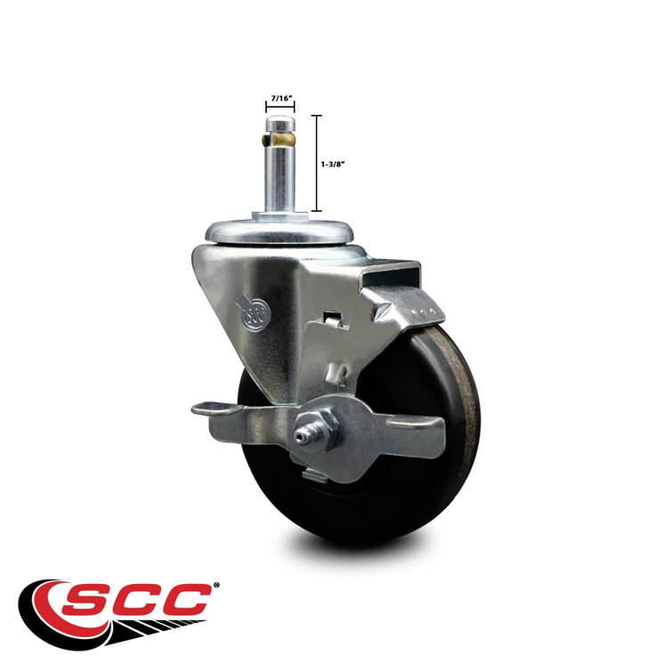 Service Caster Phenolic Swivel Grip Ring Stem Caster Wayfair